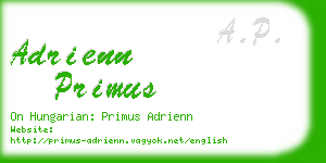 adrienn primus business card